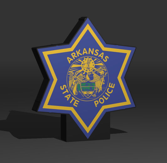 Arkansas State Police Patch LED Light