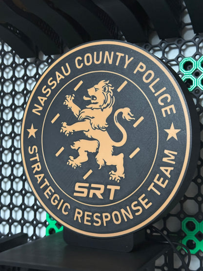 Nassau County Police SRT Patch LED Light
