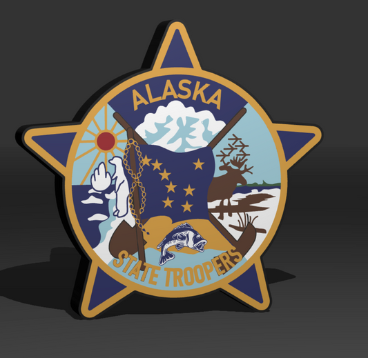 Alaska State Troopers LED Badge Light