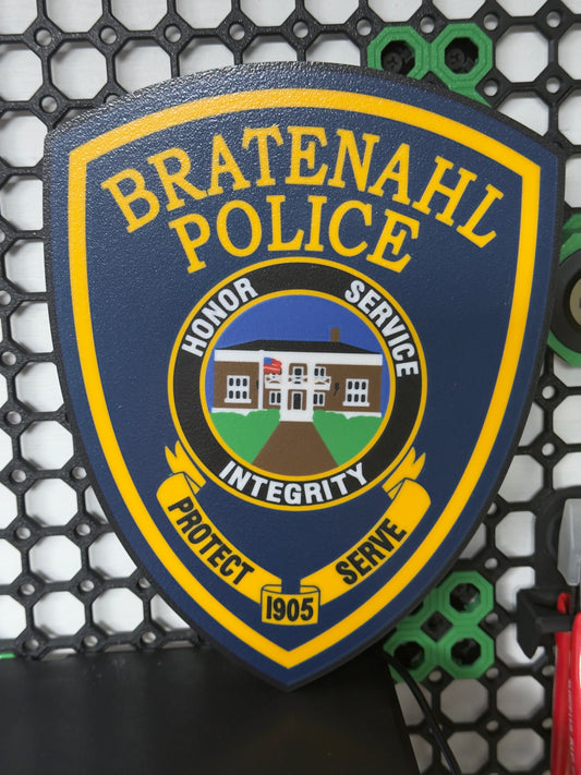 Bratenahl Police Patch LED Light